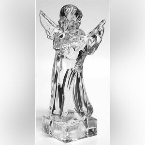 EUC Angel w Mandolin - Mikasa, Full Lead Crystal, Herald Collection, Vintage